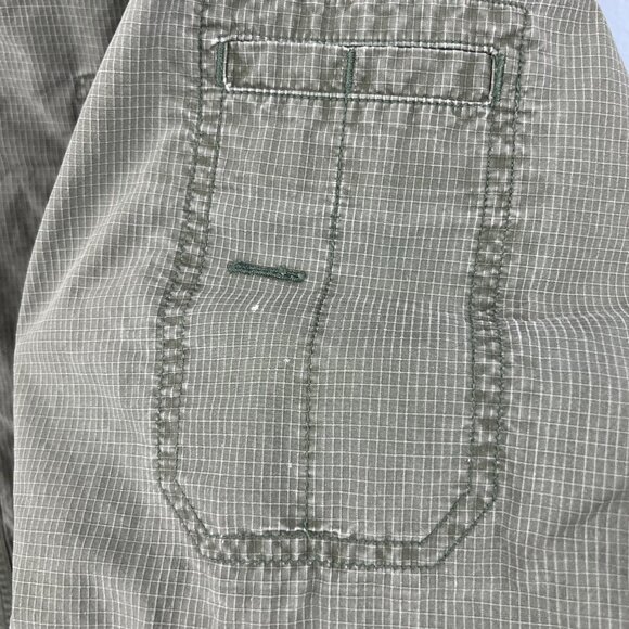 Carhartt Mens Ripstop Short Sleeve Button Up Work Shirt Size XL Green - Picture 5 of 8